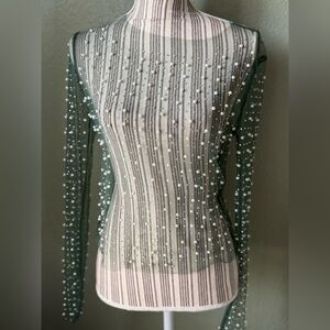 Rhinestone&Pearl Top